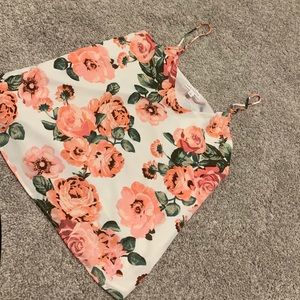 Business casual floral tank
